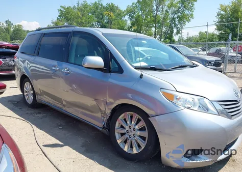 2013 Toyota Sienna Xle 7 Passenger из США, поврежденный, VIN 5TDDK3DC4DS054583